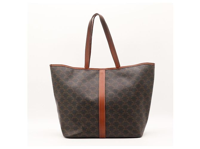 Céline Celine Monogramm Canvas Tote Bag Braun - Ansicht 3