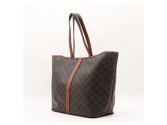 Céline Celine Monogramm Canvas Tote Bag Braun - Ansicht 4