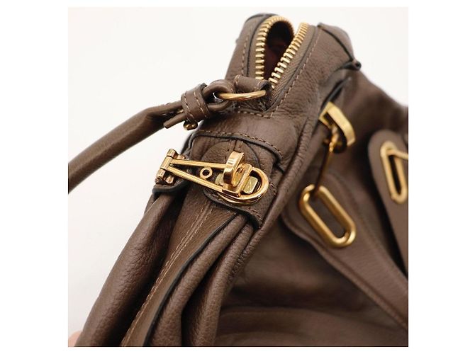 Chloé Paddington Borsa a mano in pelle marrone - vista 10