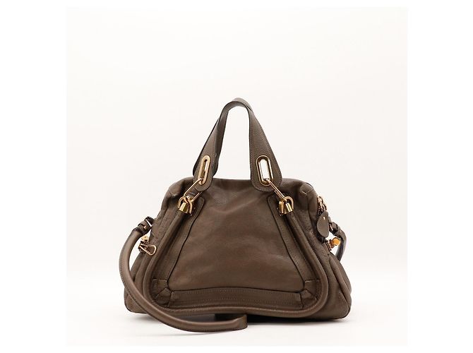 Chloé Paddington Borsa a mano in pelle marrone - vista 3