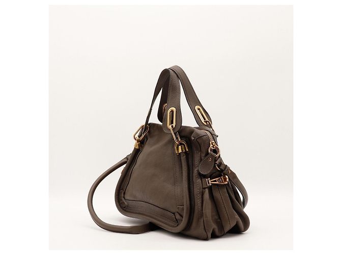 Chloé Paddington Borsa a mano in pelle marrone - vista 4