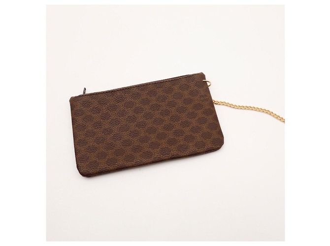 Céline Celine Borsa a Secchiello Monogram in Pelle Marrone - vista 13