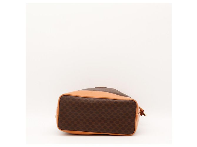 Céline Celine Borsa a Secchiello Monogram in Pelle Marrone - vista 5