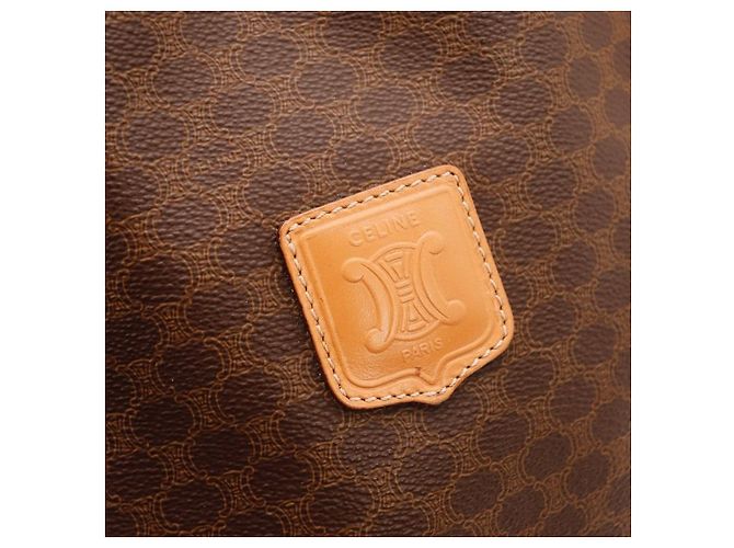 Céline Celine Borsa a Secchiello Monogram in Pelle Marrone - vista 7