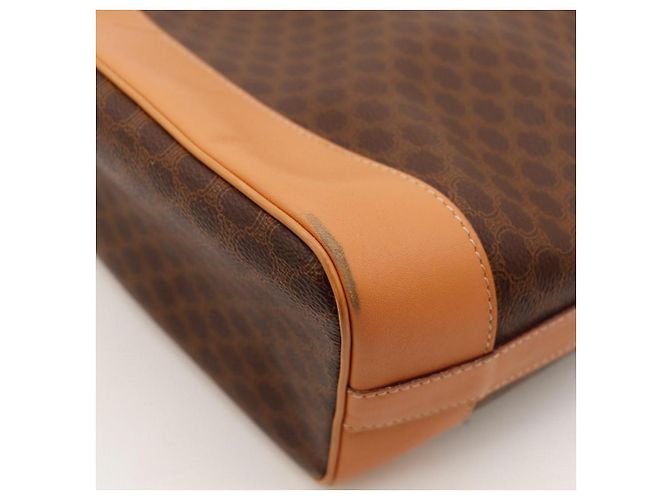 Céline Celine Borsa a Secchiello Monogram in Pelle Marrone - vista 8