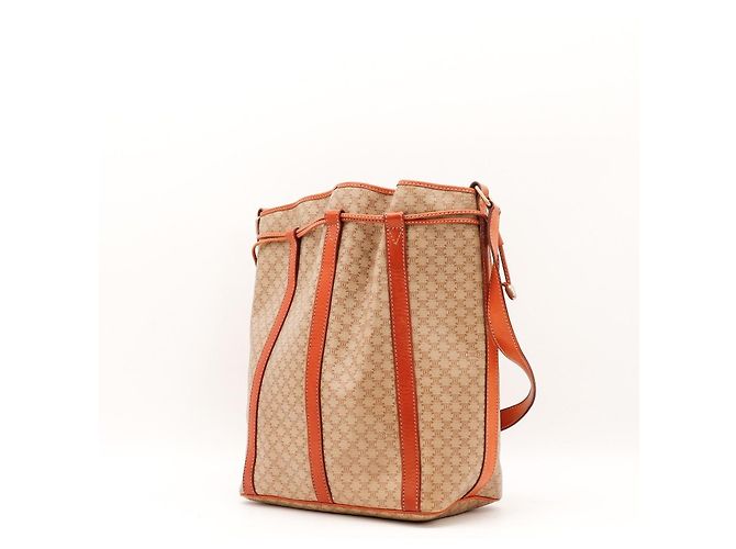 Céline Celine Monogram Canvas Leder Beuteltasche - Ansicht 2