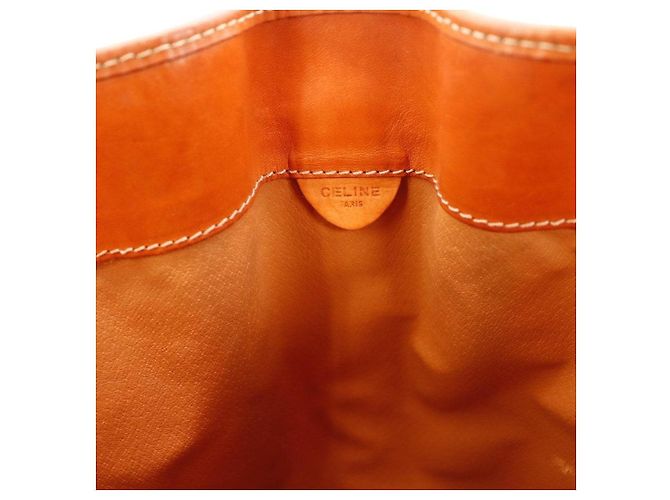 Céline Celine Monogram Canvas Leder Beuteltasche - Ansicht 7