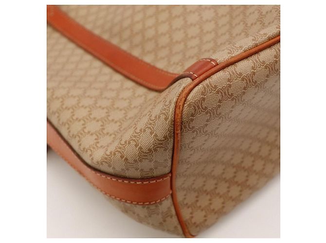 Céline Celine Monogram Canvas Leder Beuteltasche - Ansicht 9