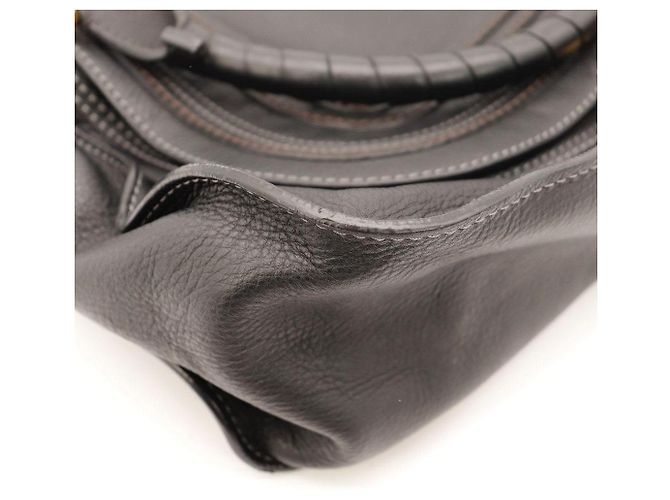 Chloé Marcie Borsa a mano in pelle Nero - vista 10