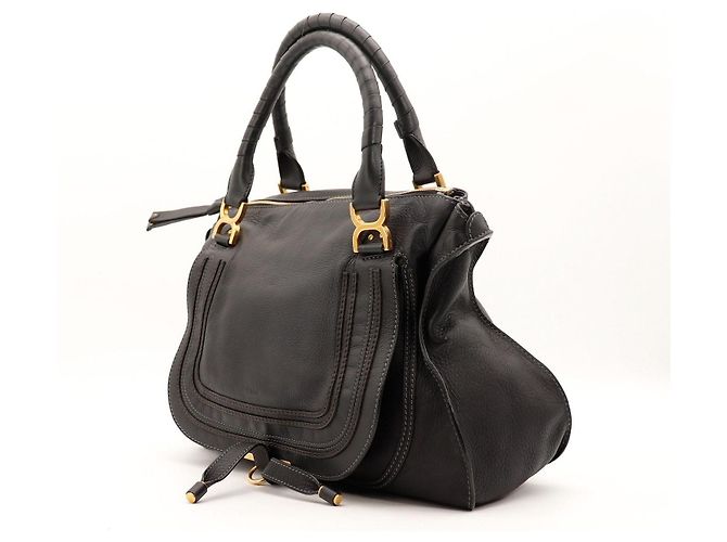 Chloé Marcie Borsa a mano in pelle Nero - vista 2