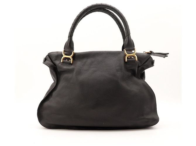 Chloé Marcie Borsa a mano in pelle Nero - vista 3