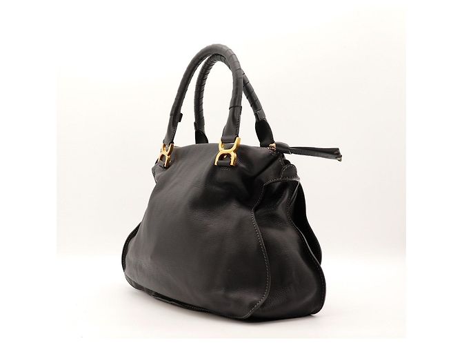 Chloé Marcie Borsa a mano in pelle Nero - vista 4