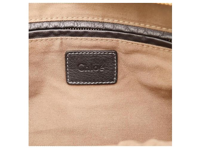 Chloé Marcie Borsa a mano in pelle Nero - vista 9
