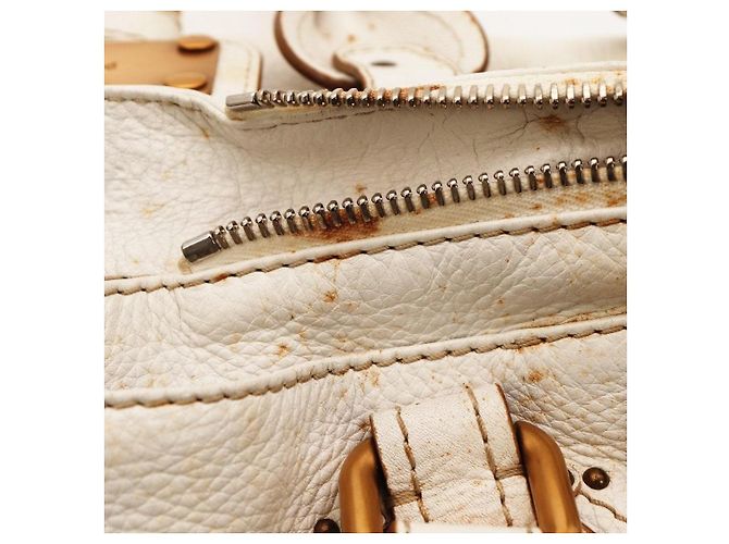 Chloé Paddington Borsa a mano in pelle bianca - vista 12