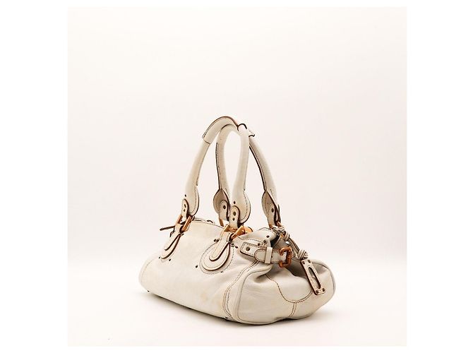 Chloé Paddington Borsa a mano in pelle bianca - vista 4