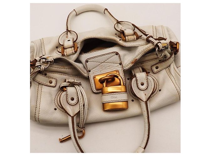 Chloé Paddington Borsa a mano in pelle bianca - vista 6