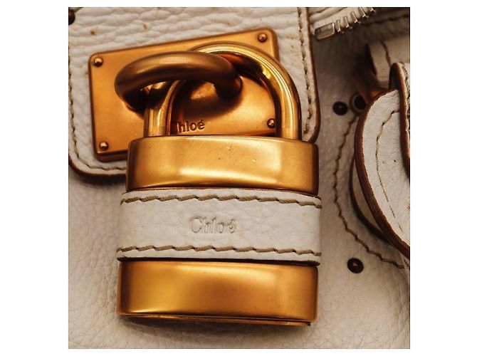 Chloé Paddington Borsa a mano in pelle bianca - vista 7