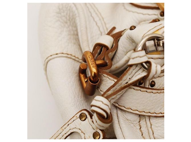 Chloé Paddington Borsa a mano in pelle bianca - vista 8
