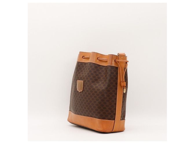 Céline Celine Bolsa Saco Monogram Canvas e Couro - vista 2