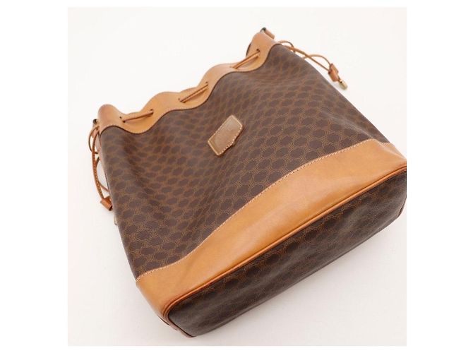 Céline Celine Bolsa Saco Monogram Canvas e Couro - vista 6