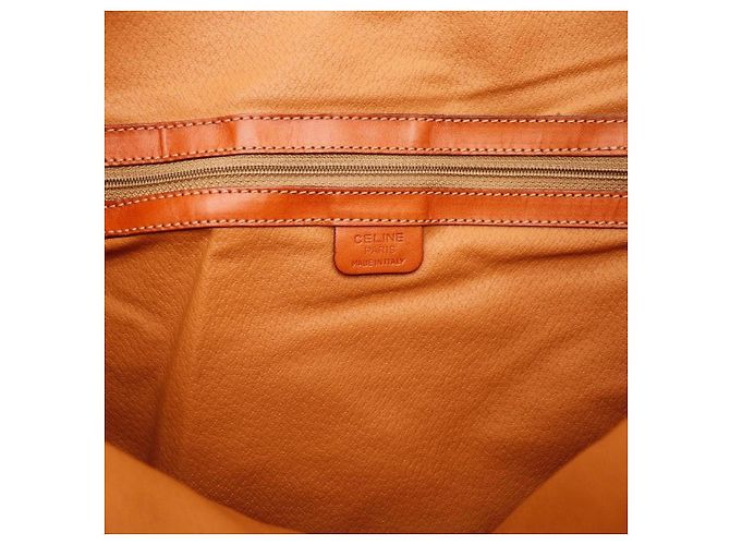Céline Celine Macadam Borsa Hobo in pelle marrone - vista 8