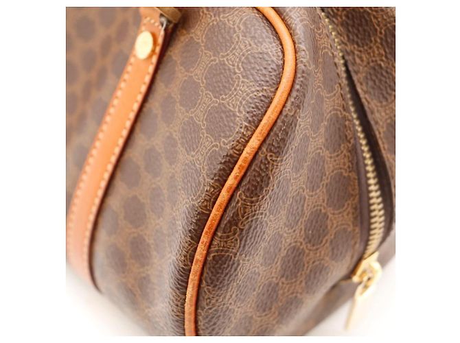 Céline Bolso Boston Monogram Canvas Cuero Marrón - vista 10