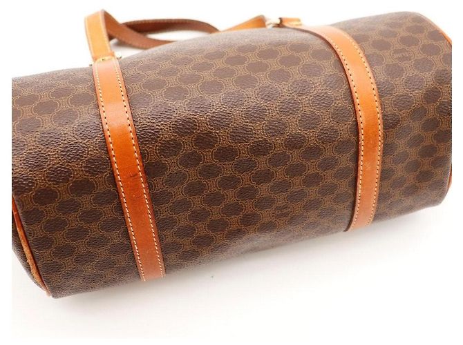 Céline Bolso Boston Monogram Canvas Cuero Marrón - vista 6