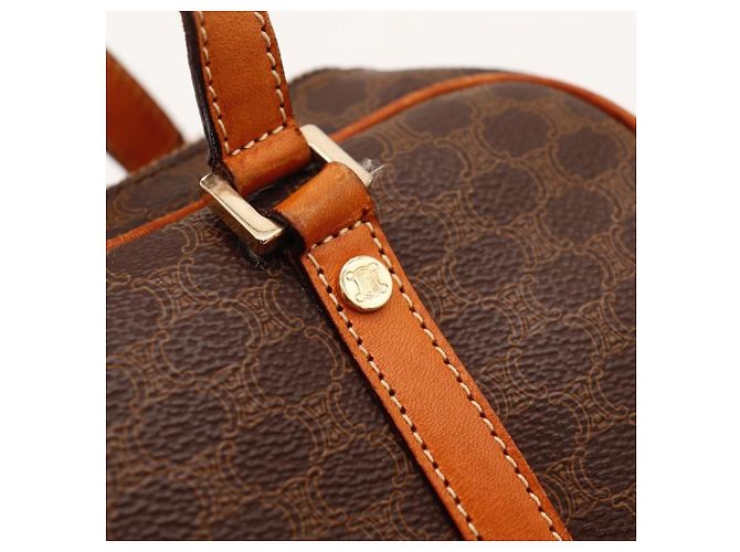 Céline Bolso Boston Monogram Canvas Cuero Marrón - vista 8