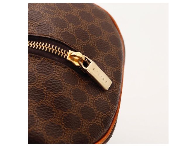 Céline Bolso Boston Monogram Canvas Cuero Marrón - vista 9