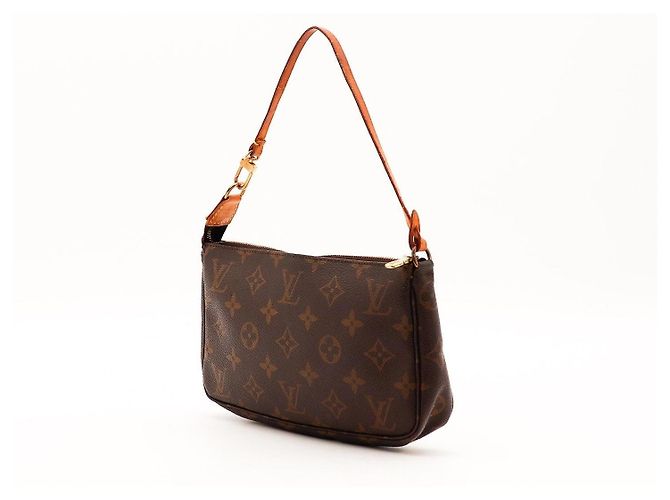 Louis Vuitton Pochette Accessoires Monogram Marrone - vista 4