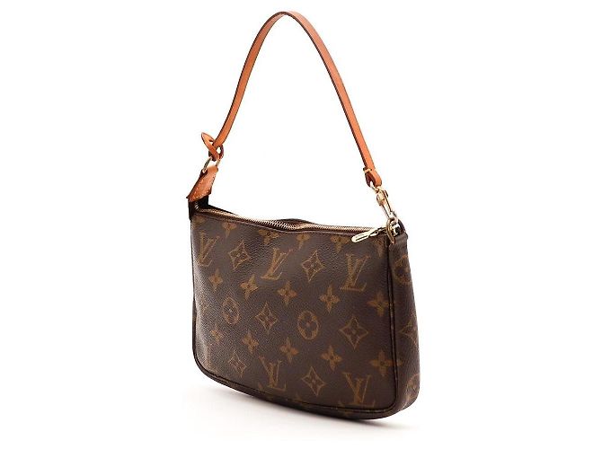Louis Vuitton Pochette Accessoires Tela Monogram Marrone - vista 2