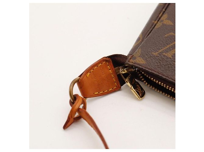 Louis Vuitton Pochette Accessoires Tela Monogram Marrone - vista 7