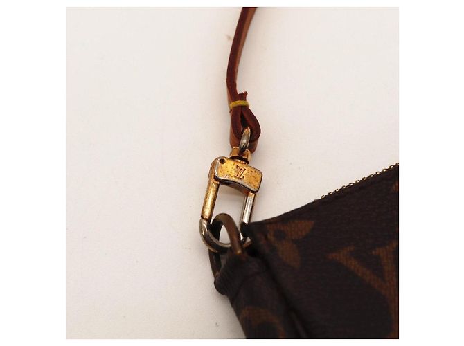 Louis Vuitton Pochette Accessoires Tela Monogram Marrone - vista 8