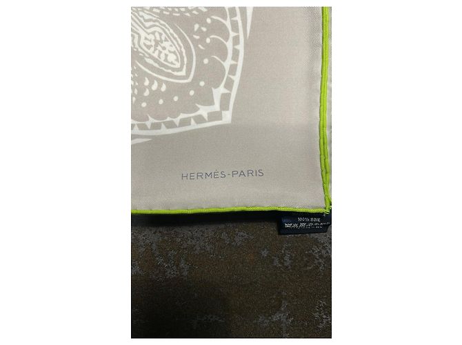 Carré Hermès Bandana Bicolore 100 Seta Carre Society - vista 2