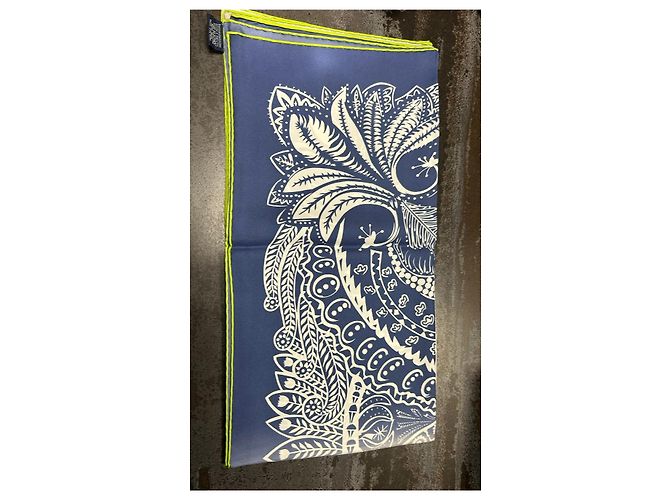 Carré Hermès Bandana Bicolore 100 Seta Carre Society - vista 3