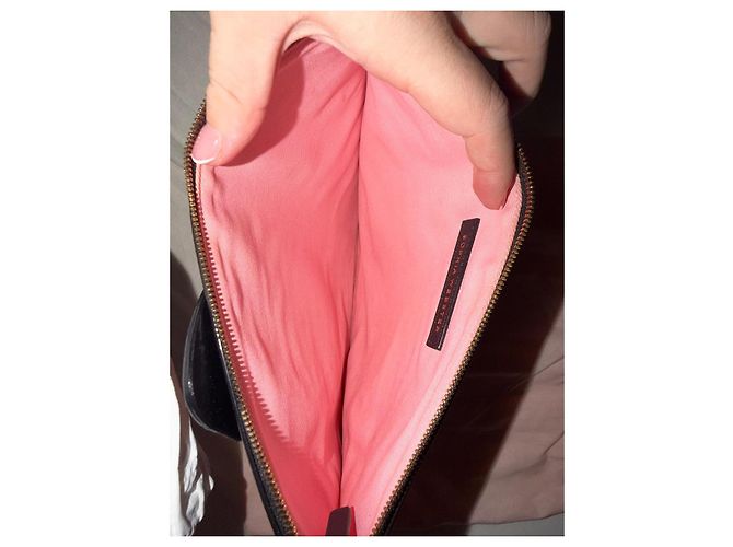 Pochette Sophia Webster in pelle nera con farfalla - vista 5