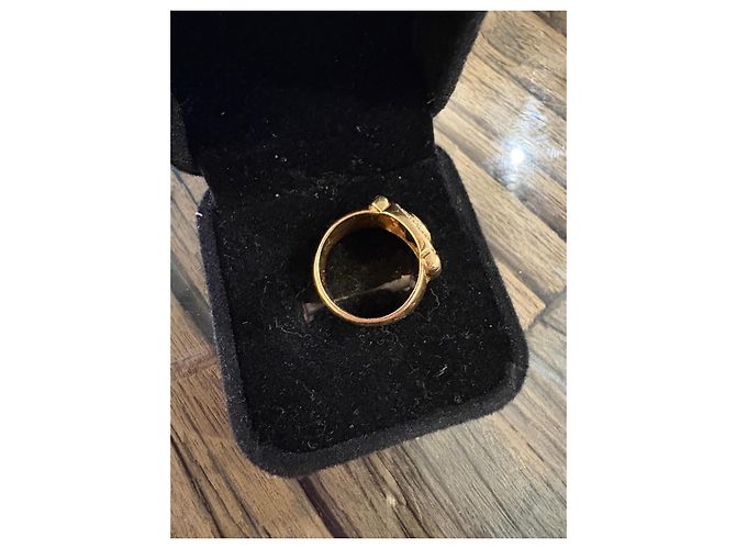 Autre Marque Anello in oro giallo con zaffiro e diamanti - vista 3