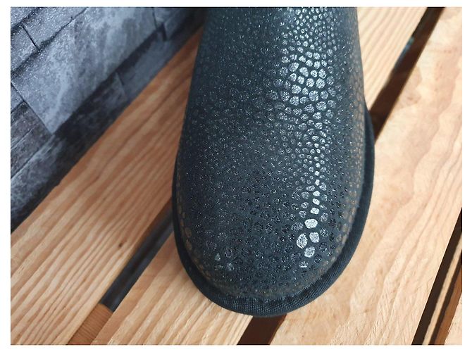 UGG Glitzy Lammfell Boots Damen Schwarz Größe 39 - Ansicht 6