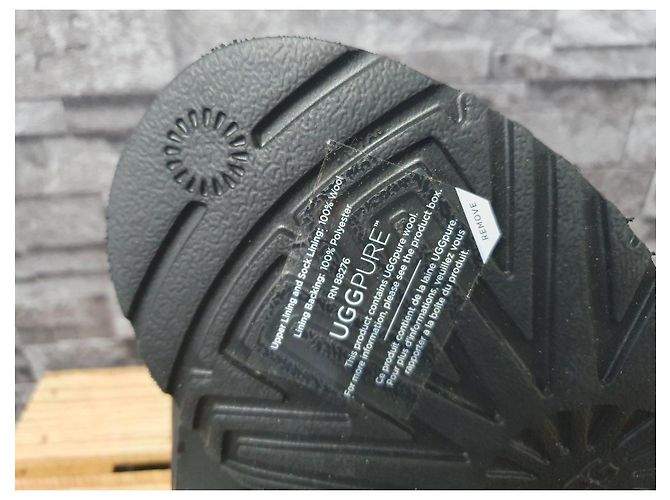 UGG Glitzy Lammfell Boots Damen Schwarz Größe 39 - Ansicht 7