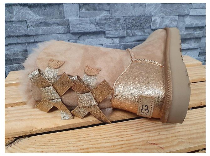 UGG Stivali Bailey Bow Marrone Oro Misura 38 - vista 2