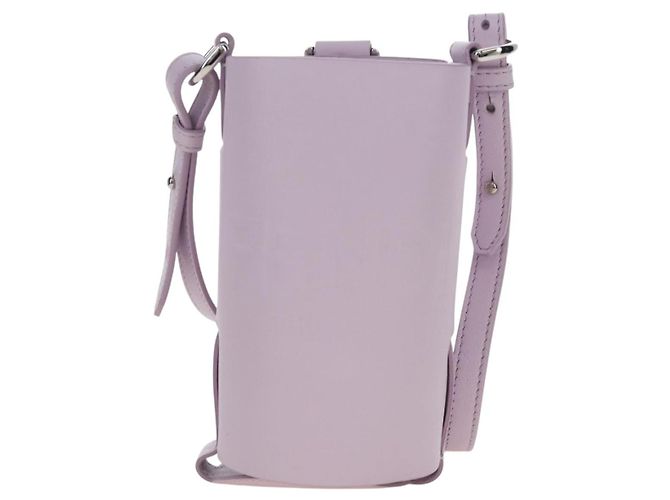 FENDI Bottle Holder Pouch Leather Lavende Silver 7AS022 - vista 13