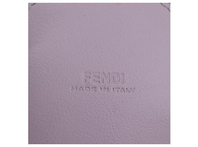 FENDI Bottle Holder Pouch Leather Lavende Silver 7AS022 - vista 16