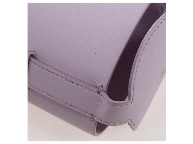 FENDI Bottle Holder Pouch Leather Lavende Silver 7AS022 - vista 17