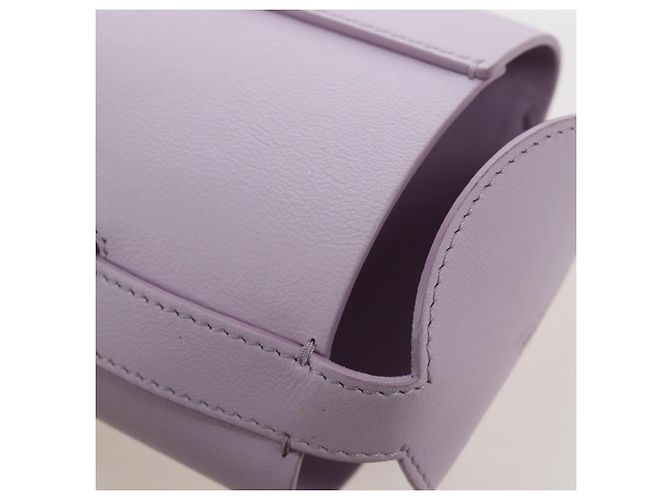 FENDI Bottle Holder Pouch Leather Lavende Silver 7AS022 - vista 19