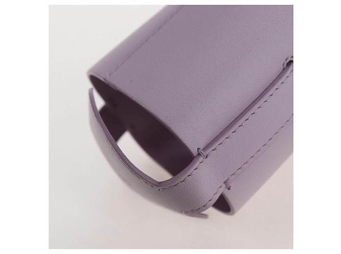 FENDI Bottle Holder Pouch Leather Lavende Silver 7AS022 - vista 20