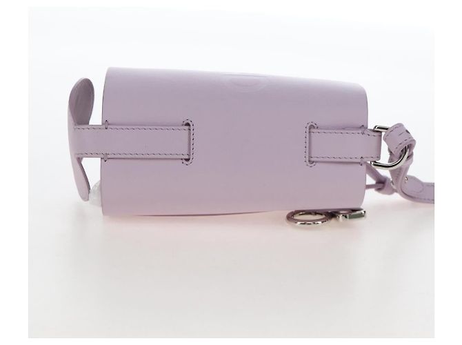 FENDI Bottle Holder Pouch Leather Lavende Silver 7AS022 - vista 4