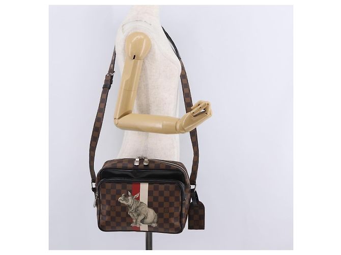 LOUIS VUITTON Damier Ebene Chapman Brothers Nile PM Bag N42704 LV - vista 28