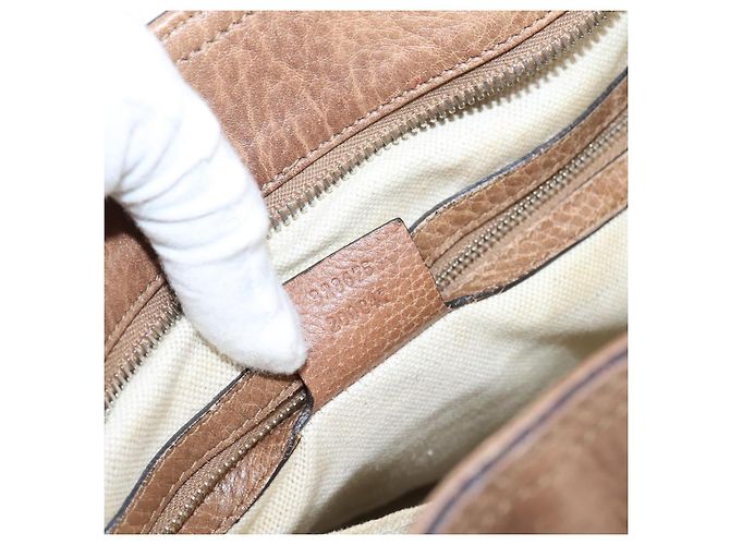 GUCCI Miss GG Hand Bag Leather Brown Silver 323675 - vista 12