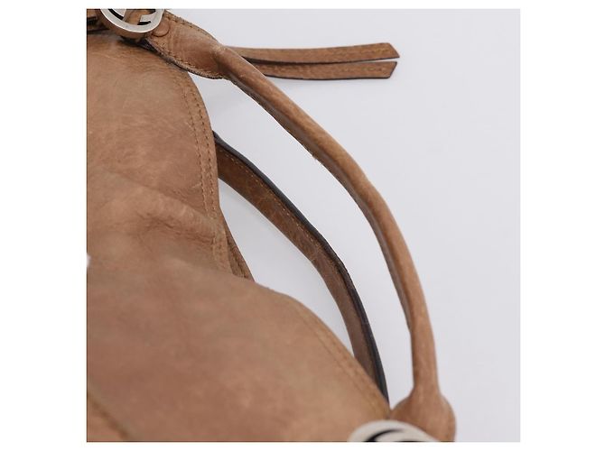 GUCCI Miss GG Hand Bag Leather Brown Silver 323675 - vista 14