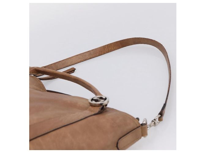 GUCCI Miss GG Hand Bag Leather Brown Silver 323675 - vista 15